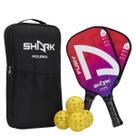 Kit Pickleball Shark com 2 Raquetes e 4 Bolas Kit Pickleball Shark com 2 Raquetes e 4 Bolas
