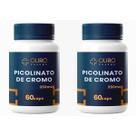 Kit Picolinato de Cromo 350mcg 2 Potes com 120 Cápsulas Total Suplemento
