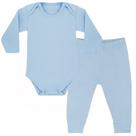 Kit Pijama Térmico Body e Calça Bebê Energy Thermo Dry Azul Everly Kit Pijama Térmico Body e Calça Bebê Energy Thermo Dry Azul Everly