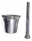 Kit Pilão Almofariz Socador Alho Mufariz Temperos Alumínio Fundido - 7cm