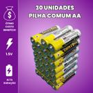 Kit Pilha AA Comum C/ Pilha AAA Palito Caixa 60 Unidades Cada