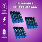 Kit Pilha AA Comum C/ Pilha AAA Palito Caixa 60 Unidades Cada