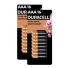 Kit Pilha Alcalina AAA com 16 Unidades 2 Cartelas - Duracell Kit Pilha Alcalina AAA com 16 Unidades 2 Cartelas - Duracell