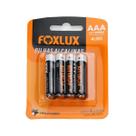 Kit Pilhas Alcalina Palito AAA 4 Un Foxlux