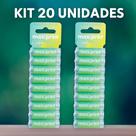 Kit Pilhas Alcalinas AA 1,5V Blister Longa Duração Durável Resistente MAXPRINT 20 Unidades