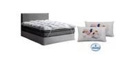 Kit Pillow Top Queen Size Com 2 Travesseiros Siliconados Várias Cores