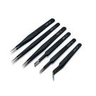 Kit pinça com 6 peças Artesanato , eletrônico , relógios, strass, cílios antiestatico