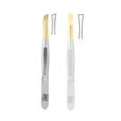 Kit Pinça Depilação 8cm Ponta Oblíqua E Reta Edel Solingen