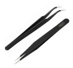 Kit Pinças de Precisão Curva e Reta - PN0001 e PN0002 - BRW