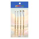 Kit Pinceis Artisticos para Pintura Chanfrado c/ 3 Unidades