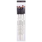 Kit Pinceis Daler & Rowney Graduarte Chatos Set 5 Unidades
