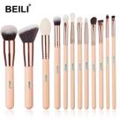 Kit Pincéis De Maquiagem BEILI de Alta Qualidade Pó Blush Sombra 12 PÇS Kit Pincéis De Maquiagem BEILI de Alta Qualidade Pó Blush Sombra 12 PÇS