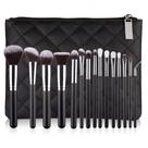 Kit Pincéis de Maquiagem com Bolsa Marrom