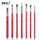 Kit Pincéis Para Maquiagem De Olhos Cabelo De Cabra Profissional 7 PÇS