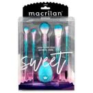 Kit Pincéis Sweet 5 Pinceis + 1 Esponja Macrilan Kit Pincéis Sweet 5 Pinceis + 1 Esponja Macrilan