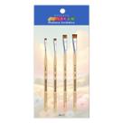 Kit Pincel Artisticos p/ Pintura Chato c/ 4 Un Castelo c547