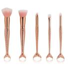 Kit pincel c/5 pinceis escama sereia hs86414 rose Kit pincel c/5 pinceis escama sereia hs86414 rose