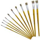 Kit Pincel Chato Atlas 915 Artesanato 11 Unidades