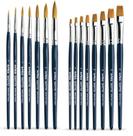 Kit Pincel Giotto Taklon Chato 8 pinceis e Redondo 7 pinceis