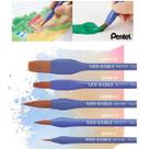 Kit Pincel P/ Aquarela Acrilica Guache Pentel Neo Sable 5 Un Cerdas Marrom Kit Pincel P/ Aquarela Acrilica Guache Pentel Neo Sable 5 Un Cerdas Marrom