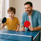 Kit Ping Pong Tenis De Mesa 2 Raquetes 1 Bola ping pong raquetes material MDF