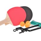 Kit Ping Pong Tenis de Mesa com Rede 2 Raquetes E 3 Bolinhas