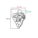 Kit Pingente Frutas Em Acrílico 10 Unidades Enfeite Pulseira