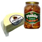 Kit pinhão tradicional e queijo tipo parmesão alagoas 500g - kit 2 unidades