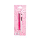 Kit Pink Vibes com 1 Caneta e 1 Lapiseira Leoarte Leonora - 96104