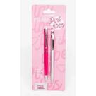 Kit Pink Vibes Com 1 Caneta E 1 Lapiseira Leoarte