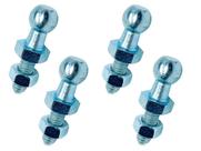 Kit Pino Parafuso Amortecedor Porta Malas Capo Rosca M6 Universal 4 Unidades