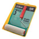 Kit Pintura 3 Peças Bandeja Rolo Lã e Suporte Atlas Ref. 1001 Kit Pintura 3 Peças Bandeja Rolo Lã e Suporte Atlas Ref. 1001