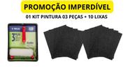 Kit Pintura Atlas AT2001 3 Peças 10 Lixas Klingspor Massa Madeira Kit Pintura Atlas AT2001 3 Peças 10 Lixas Klingspor Massa Madeira