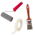 Kit Pintura com Pincel Rolo e Fita Crepe Kit Pintura com Pincel Rolo e Fita Crepe