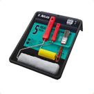 Kit Pintura Completo Atlas 5 Peças At1002 Rolos Bandeja Pincel Parede Teto Envio Rápido