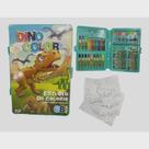 Kit pintura escola 68 peças dinossauro
