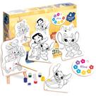 Kit Pintura Infantil Lilo e Stitch Educativo com Cavalete Original Disney Licenciado Nig Brinquedos Kit Pintura Infantil Lilo e Stitch Educativo com Cavalete Original Disney Licenciado Nig Brinquedos