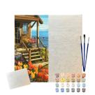 Kit Pintura Numerada Arte Terapia 40X50cm Casinha de Campo