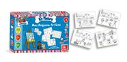 Kit Pintura Para Colorir Infantil Mini Cavalete Pet Esquadrão - Brincadeira de criança