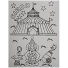 Kit pintura tela ilustrada - circo