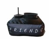 Kit Pipoca Almofada Personalizada + Balde Pipoca Copo com Tampa Friends