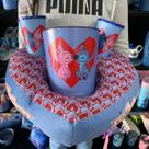 Kit Pipoca e Almofada Stitch e Angel Coração