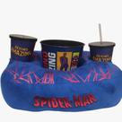 Kit Pipoca Spider Man - Marvel - Almofada + Balde + 02 Copos - Produto Oficial - Zona Criativa