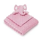 KIT PIPOQUINHA COBERTOR BEBÊ E NANINHA ELEFANTINHO PINK - Loaní
