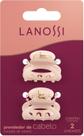 Kit Piranha Pequena Rosé Lanossi Beauty & Care 2 Unidades Prendedor de Cabelo