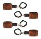 Kit piscas xtz 125 - ybr 125 04/07 4 peças