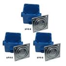 Kit Piscina 3 Caixas De Passagem Pooltec Com Tampa Em Inox Kit Piscina 3 Caixas De Passagem Pooltec Com Tampa Em Inox
