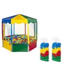 Kit Piscina de Bolinhas Oitavada 2,00m Premium 1000 Bolinhas Resistente
