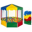 Kit Piscina de Bolinhas Oitavada Nacional 2,00m com 500 Unidades Bolinhas Coloridas