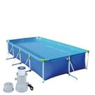 Kit Piscina De Lona Estruturada Premium 6200 Litros + Filtro Bomba 3600 L/h - Mor